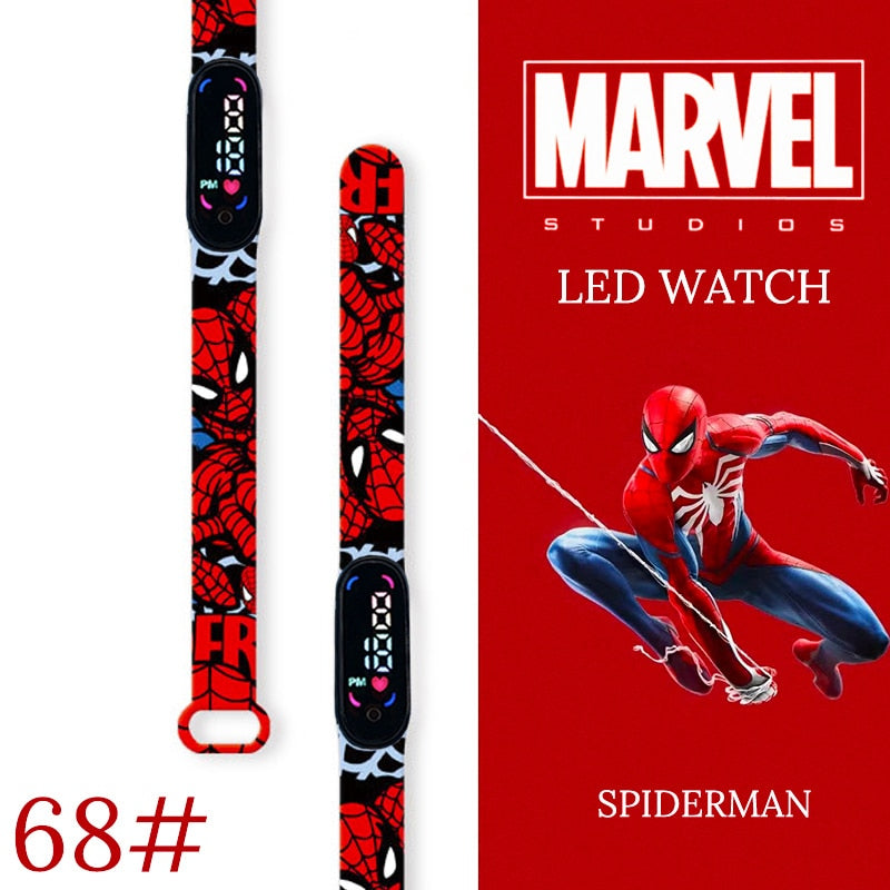 Disney Spiderman Kid Watches uomo Sport Wristband bracciale impermeabile bambini orologio digitale ragazzi LED orologio relogio montre