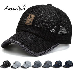 Summer Women Men Mesh Baseball Cap Brim Patchwork Snapback Label Stick Sunhat Outdoor Breathable Hip Hop Baseball Hats Casquette