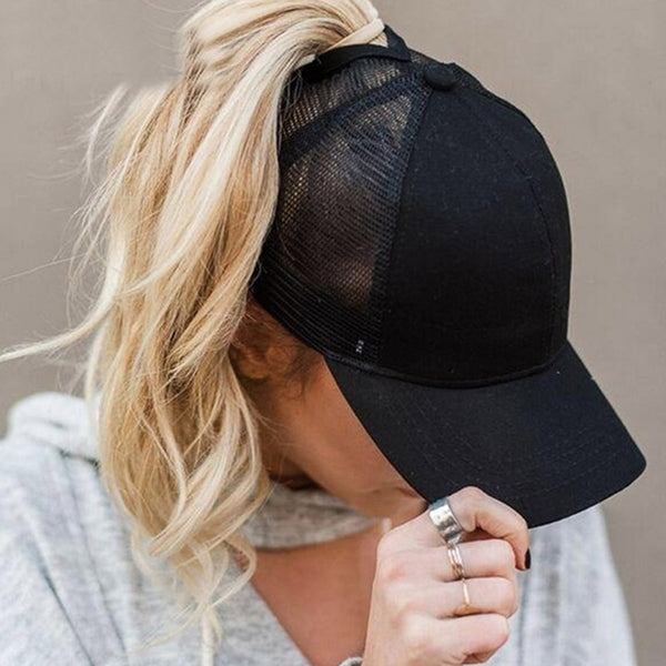 Female Adjustable Hip Hop Hats 2023 Ponytail Baseball Cap Women Snapback Hat Mesh Caps Summer Breathable Mesh Sun Hat For Ladies