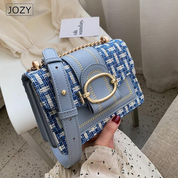 Trendy Wide Strap Shoulder Bags For Women 2023 Luxury Designer Lady Handbags And Purses Fashion Chain Messenger Crossbody Bags